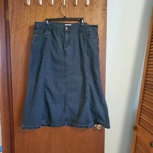 Cato long denim skirt size 18w